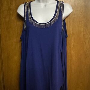 Michael Kors top with silver chain accent NWT